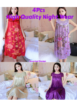 4Pcs Assorted Design High Quality Nightwear, 4TN556